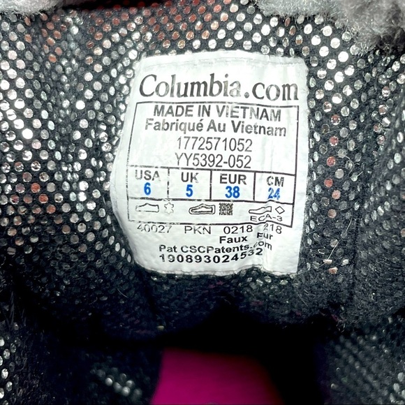 Columbia Women’s Omni-Heat Winter Boots – Waterproof, Gray & Purple – Size 6 - Picture 12 of 12